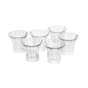 CJ 6 COPOS P/WHISKY DE CRISTAL ECOLÓGICO WELINGTON 300ML