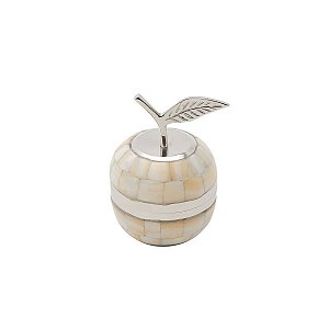 BOMBONIERE MAÇÃ ESCAMA DE CONCHA 10,5CM