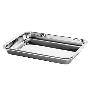 TRAVESSA DE AÇO INOX 38X27CM