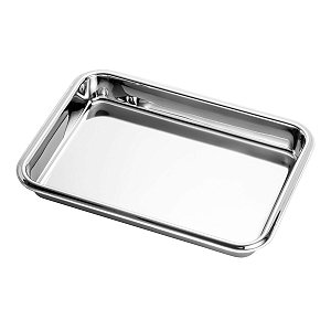 TRAVESSA DE AÇO INOX 32X23CM
