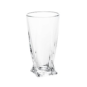 CJ 6 COPOS HIGHBALL DE CRISTAL ECOLÓGICO QUADRO 350ML