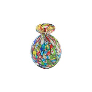 VASO FURTACOR DE VIDRO TIPO MURANO 11,5X5,5X14,5CM