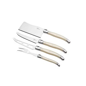 JG 4PC P/ QUEIJO C/ GARFO DE AÇO INOX CHEESPECIAL