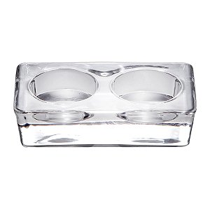 PORTA VELA LARA P/ 2 VELAS 11X25CM