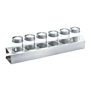 JG. PORTA CONDIMENTOS P/ 6 POTES DE 80ML
