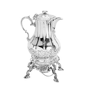 APARELHO SAMOVAR DE LATÃO PRATEADO 2,5 LTS 21X17X33XCM WOLFF