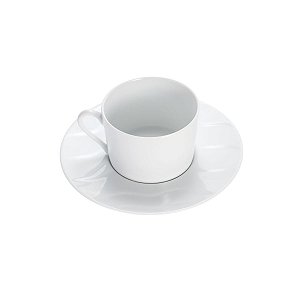 CJ 6 XÍCARAS DE PORCELANA P/CHÁ C/PIRES LIMOGES VAGUE 260ml