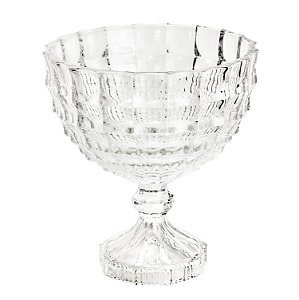 SALADEIRA DE CRISTAL C/PÉ MAURICIUS 23X24,5CM