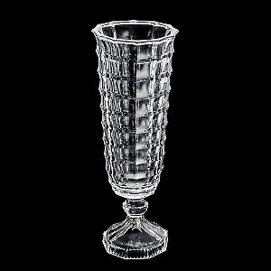 VASO DE CRISTAL C/PÉ MAURICIUS 15X40,5CM