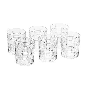 CJ 6 COPOS P/WHISKY DE CRISTAL ECOLÓGICO TIMES SQUARE 310ML