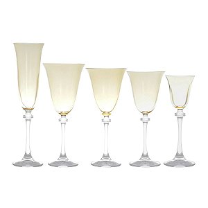 CJ 30 TAÇAS DE CRISTAL ECOLÓGICO ALEXANDRA ÂMBAR