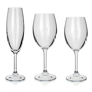 CJ 18 TAÇAS DE CRISTAL ECOLÓGICO LEONA