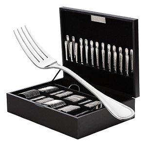 FAQUEIRO 130PC DE AÇO INOX S/ESTOJO DE MADEIRA LOUVRE