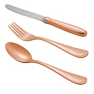 FAQUEIRO 101PC DE AÇO INOX GENEVE ROSÉ GOLD C/ESTOJO