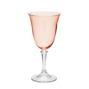 CJ 6 TAÇAS ÁGUA CRISTAL ECOLÓGICO KLEOPATRA ROSE QUART 360ML