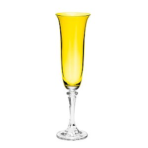 CJ 6 TAÇAS CHAMPAGNE CRISTAL ECOLÓG KLEOPATRA TOPAZIO  175ML