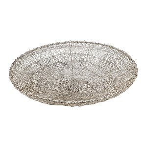 CENTRO DE MESA DE AÇO INOX CLIPS 46 CM