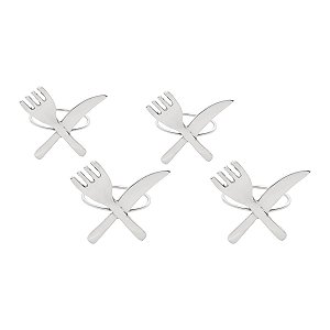 JG 4 ANÉIS P/GUARDANAPOS DE FERRO FUNDIDO 6CM