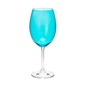 CJ 6 TAÇAS ÁGUA DE CRISTAL ECOLÓGICO GASTRO TURQUESA 580ML