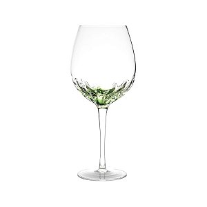 JG 6 TAÇAS CRAQUELADAS DE VIDRO PARA AGUA 685 ML VERDE