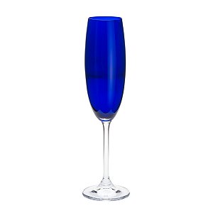 CJ 6 TAÇAS CHAMPAGNE CRISTAL ECOLÓGICO GASTRO COBALTO 220ML