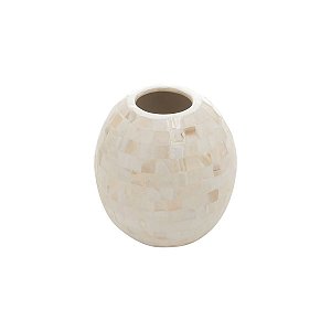 VASO OVAL WHITE MOP 10X10X11CM