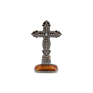 CRUCIFIXO DOURADO EM ZAMAC 8 X 3,5 X 15,5 CM