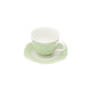 CJ 6 PC XÍCARA DE CAFÉ C/PÍRES DE PORCELANA GIVEMY