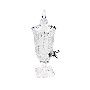 DISPENSER P/BEBIDA DE CRISTAL C/PÉ E TAMPA STARRY 1,7L