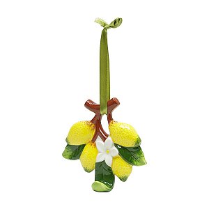 PORTA PANO DE PRATO DE CERÂMICA LEMONS 11X9X3cm