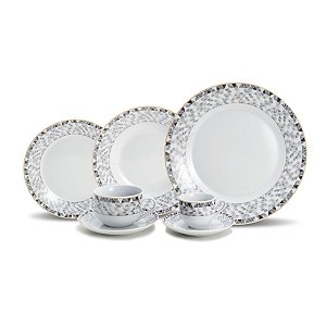 JG. JANTAR DE PORCELANA 42 PEÇAS SORRENTO
