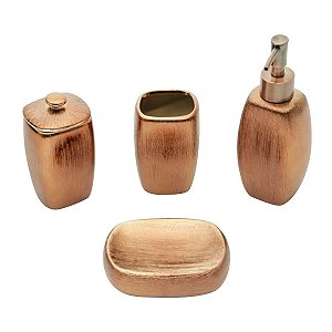 CJ 4PC P/BANHEIRO DE CERÂMICA LUX COOPER