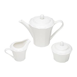 JG 3PC P/CAFÉ DE PORCELANA DURABLE PORCELAIN SQUARE