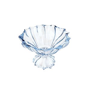 CENTRO DE MESA DE CRISTAL PARADISE AZUL 28X20cm