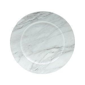 CJ 6 SOUSPLAT DE PLÁSTICO MARBLE GREY 33cm