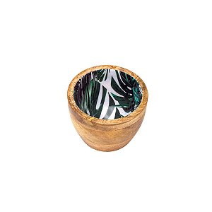 BOWL DE MADEIRA LEAFAGE 10X7 CM