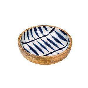 BOWL DE MADEIRA BLUE 20X5cm