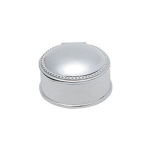 PORTA JÓIAS DE ZAMAC PRATEADO 6CM