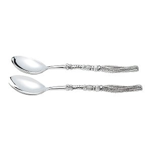CJ.2 TALHERES SALADA PRATA ANTIGA 27,5CM