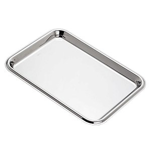 BANDEJA DE AÇO INOX 31,5X23CM
