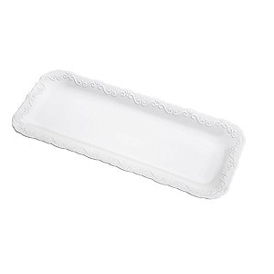 TRAVESSA PORCELANA RETANGULAR ALTO RELEVO 36,5X15,5X2,5 CM