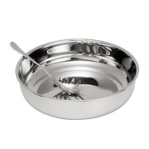 ESPAGUETEIRA DE AÇO INOX C/PEGADOR P/MASSA RIVIERA 32CM