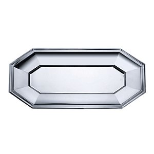 TRAVESSA DE AÇO INOX P/PEIXE OCTOGONAL 62X28CM