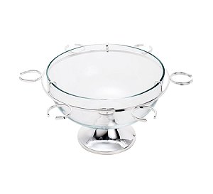 CHAMPANHEIRA DE AÇO INOX C/SUPORTE RIALTO 30CM