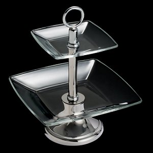 PRATO P/DOCE DUPLO DE AÇO INOX TORCELLO 15/23CM