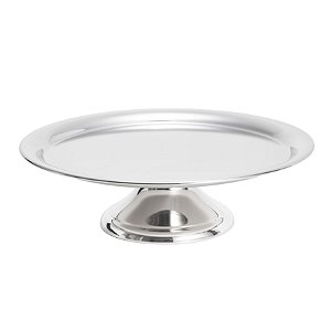 PRATO P/BOLO DE AÇO INOX ELEGANCE 28,5CM