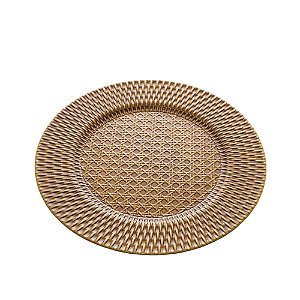 SOUSPLAT PP TEXTURA RATTAN NATURAL 33cm