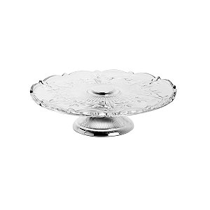 PRATO P/BOLO PERSEUS AÇO INOX 31X9CM