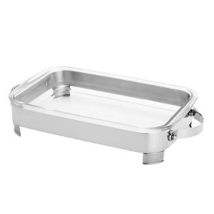 SUPORTE DE AÇO INOX C/REFRATÁRIO S/TAMPA MANHATTAN 37X23CM
