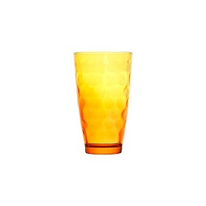 JG. 6 COPOS COLORIDOS DE VIDRO SODO-CALCICO BOLHAS 450ML
